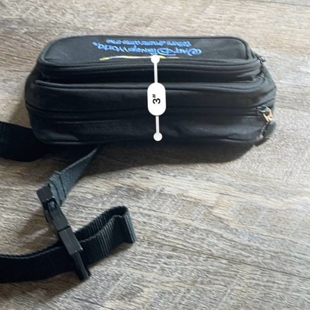 Hip Bag Fanny Pack Walt‎ Disney World Where Dreams Come True Mickey Mouse Black - Picture 5 of 9
